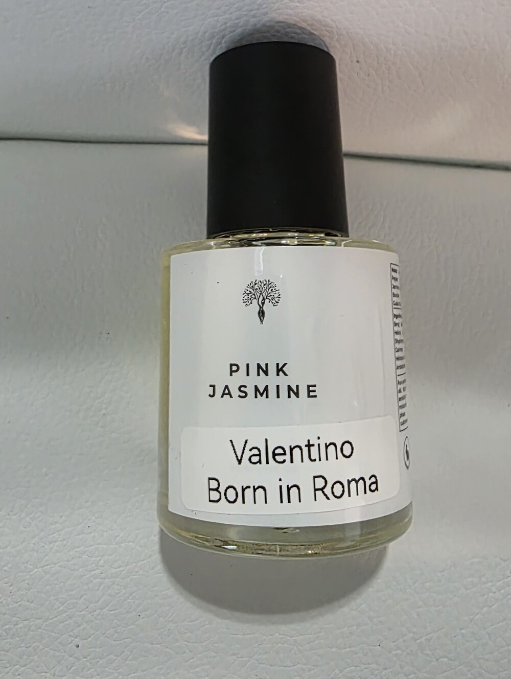 Pink Jasmine Dropper Bottle with Black Cap